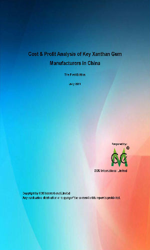 Cost & Pofit Analysis of Key Xanthan Gum Producers in China